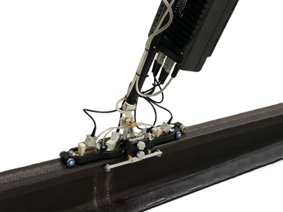 Rail fracture photo confirming the detected defect